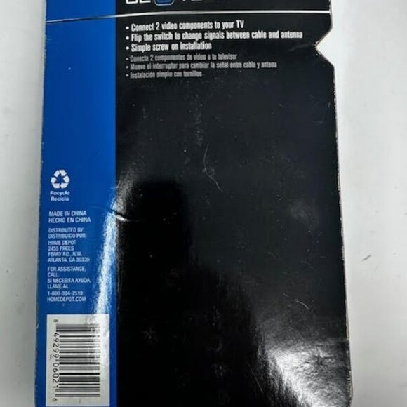 Coaxial A/B Slide Switch For TV ,CABLE NIB - Picture 3 of 3